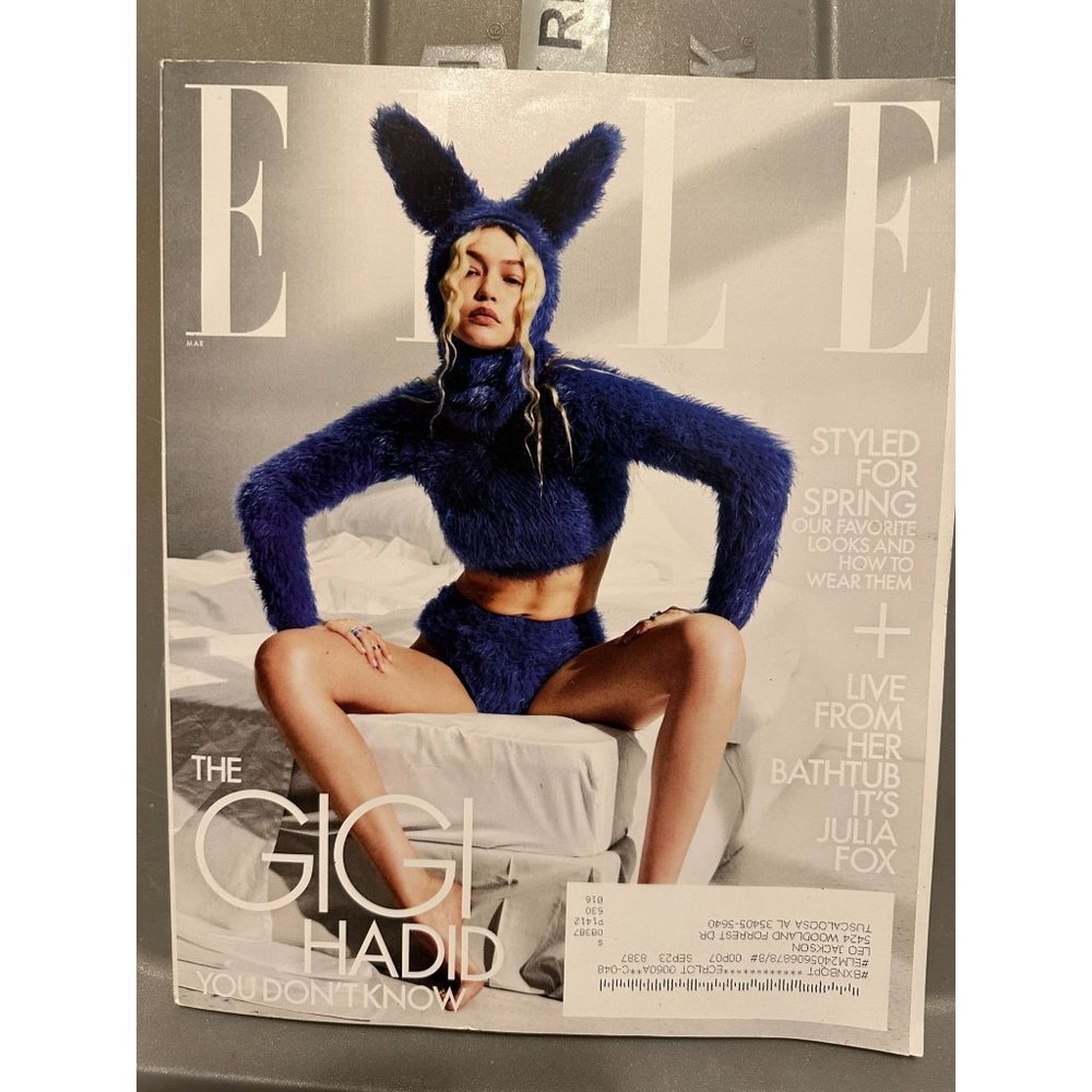 ELLE MAGAZINE MARCH 2023 GIGI  HADID JULIA FOX